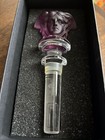 Versace By Rosenthal Medusa Frosted Amethyst Bottle Stopper - Vintage 1990   s