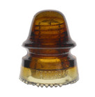 Nice Whiskey Amber Cd 162 H g co Signal Style Glass Insulator  a 
