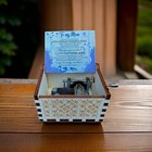 New    to My Mom    Handmade Wooden Hand Crank Music Box