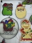 Lot Of 36 Vintage Sun Catchers Acrylic Hanging Christmas Ornaments