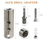Trailer Jack Drill Adapter  Camper Jack Electric Drill Connector With 1 2 Inch