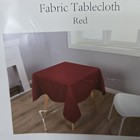 Textured Fabric Square Tablecloth 90  X 90  Polyester Easy Care Machine Wash