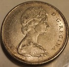 1966 Royal Coat Of Arms Canada 50 Cent Coin  80  Silver Canadian Coin  Km  63