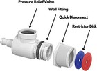 Universal Wall Fitting Uwf Connector 9-100-9001 For Polaris 280 380 Pool Cleaner