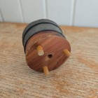 Vintage Sewing Pin Cushion Wooden Stool Sewing Needle Holder