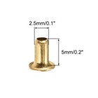 2 5mm X 5mm Through Hole Copper Hollow Rivets Grommets Circuit Board Pcb 200pcs