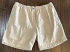 Women Plus Size Shorts 24w Tan Denim High Waist Elastic Pull On 100  Cotton