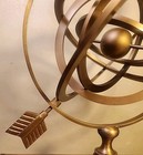 Brass Armillary Sphere With Arrow Nautical Maritime Globe 11 5    Tall Excellent 
