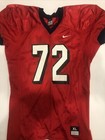 Game Worn Used Fresno State Bulldogs Football Jersey  72 Nike Size Xl