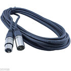 5pack 10 Ft Foot Feet 3pin Xlr Male To Female Balanced Shielded Audio Cable Cord