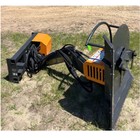 Articulating Brush Cutter Boom Mower Wolfequip Side Cutting Attachment Skidsteer