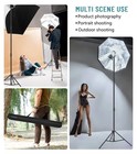 2 Pack Heavy Duty 9 2 Feet 110   Light Photography Tripod Stand  Aluminum Spr   