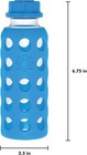 Lifefactory Glass 9oz  Baby Bottle W protective Silicone Sleeve  Flat Cap  Blue