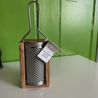 New - Sur La Table Italian Olive Wood Box Cheese Grater