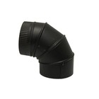 6 In X 6 In Black Stove Pipe Elbow