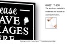 Putuo Decor Please Leave Packages Here Metal Sign 12  X 8  