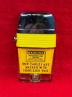 Vintage Scripto Vu Lighter   At t Safety Promo  Rare  Mint  New Old Stock In Box