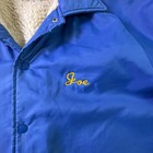 Vintage Knights Of Columbus Sherpa Lined Nylon Jacket Pla-jac Dunbrooke Large