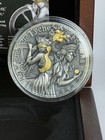 2021 Niue Fortuna   Tyche Goddess Series  5 2oz Silver  999 Antiqued 500 Minted