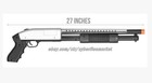 300 Fps Pump Action P388s Spring Powered 6mm Airsoft Shotgun Gun
