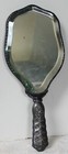 Antique D s  Co  Scroll Floral Silver Art Nouveau Vanity Beveled 11  Hand Mirror