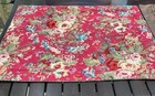 2 Ralph Lauren Chaps Summerton Red Floral Standard Shams Houndstooth Plaid Euc