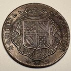 1713 France Burgundy Copper Jeton Coin Rising Sun Louis Xv Dauphin 1700s