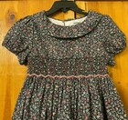 Nwot Green Floral Print Smocked Dress By Edgehill Collection Size 6x