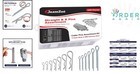 230 Pcs Stainless Steel Cotter Pins Assortment Kit Heavy Duty Fixing Tool