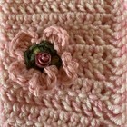 Baby Girl Infant Knitted Crocheted Sweater Jacket Pink Flower Easter 3-6 Months