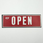 New Open   Locked Magnetic Sign Magnet 6    X 2    White Red Rectangle Double Sided