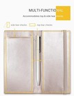 Checkbook Cover For Personal Checkbook Wallet For Women   Men Champagne