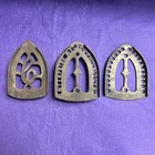 Antique Cast Sad Iron Lot W  Trivets     Enterprise Mfc  Cumberland  Udx 5 7