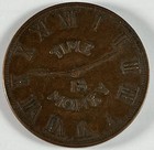 1837 Chicago  Illinois Il C  D  Peacock Jeweler Time Is Money Hard Times Token