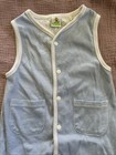Vintage Sesame Street 3-6 Months  Baby Romper Overalls Blue White Jumper
