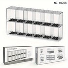 12-slot Transparent Acrylic Display Case stackable Showcase Organizer