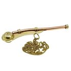 Brass Boatswain Navy Ship Bosun s Whistle W Chain  Nautical Christmas Gift Key