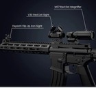 Red Dot Sight With M37 1 5x - 5x Magnifier Combo  Absolute Co-witness
