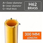 Length 300mm Brass Hollow Tube 0 8mm 0 9mm 1mm 2mm 3mm 4mm 5mm 6mm 7mm-19mm O d