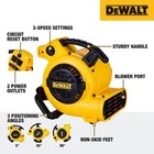 Dewalt Portable Air Mover floor Dryer Blower Fan