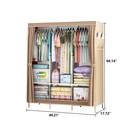 New Design Portable Clothes Storage Closet Wardrobe Rack Storage Shelf Durable