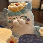 Vintage Amy Lacombe Picture Frame Aha  Made You Smile Girls Kitty Cat Estate