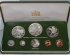 1976 Trinidad And Tobago 8-coin Silver Proof Set Ogp Coa 1 9242 Asw