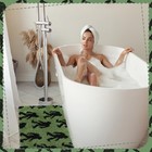 Bigfoot Sasquatch Gifts Green Bigfoot Bathroom Mat 16  X 24  Non Slip Unique 