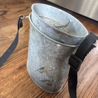 Vintage Small Minnow Galvanized Bait Bucket With Strap Industrial Decor Rustic