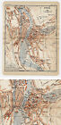 1930 Original Vintage City Map Of Epinal   Vosges   France
