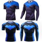 Titans The Batman Nightwing Robin 3d T-shirts Superhero Sports Fitness Top Tee