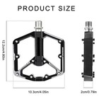 2 Pcs 4  Bike Pedals Mtb Road Bicycle Aluminum Alloy Non-slip Sealed Bearing