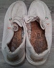Hey Dude Wendy Canvas Slip-on Loafers Women   s Size 7 White cream