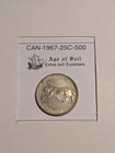 Canada 1967 Silver Bobcat Quarter
